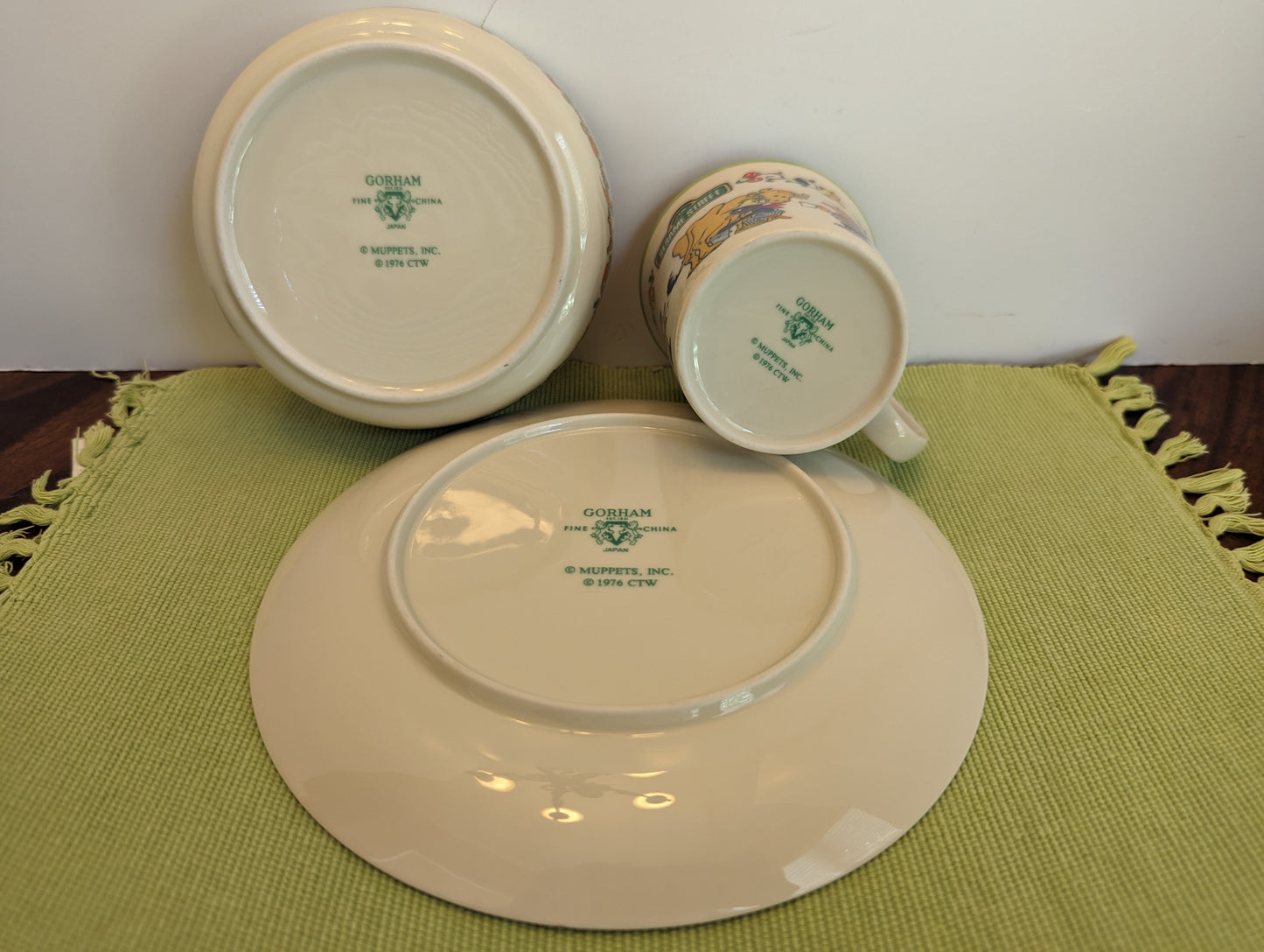 Gorham 1976 Muppets Childs Dinnerware Set