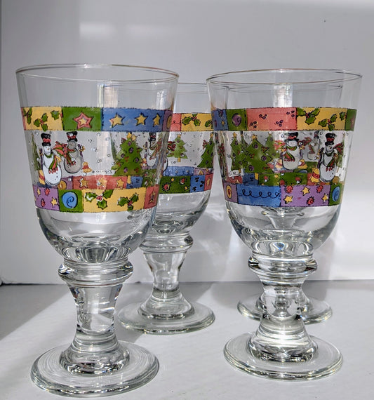 Sue Zipkin Sweet Shoppe Christmas by Sango Snowmen Goblets (4)