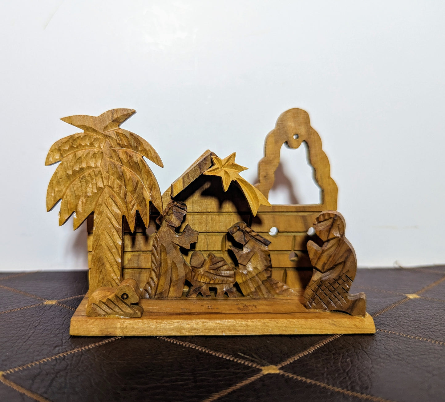 Miniature Bethlehem Olive Wood Nativity