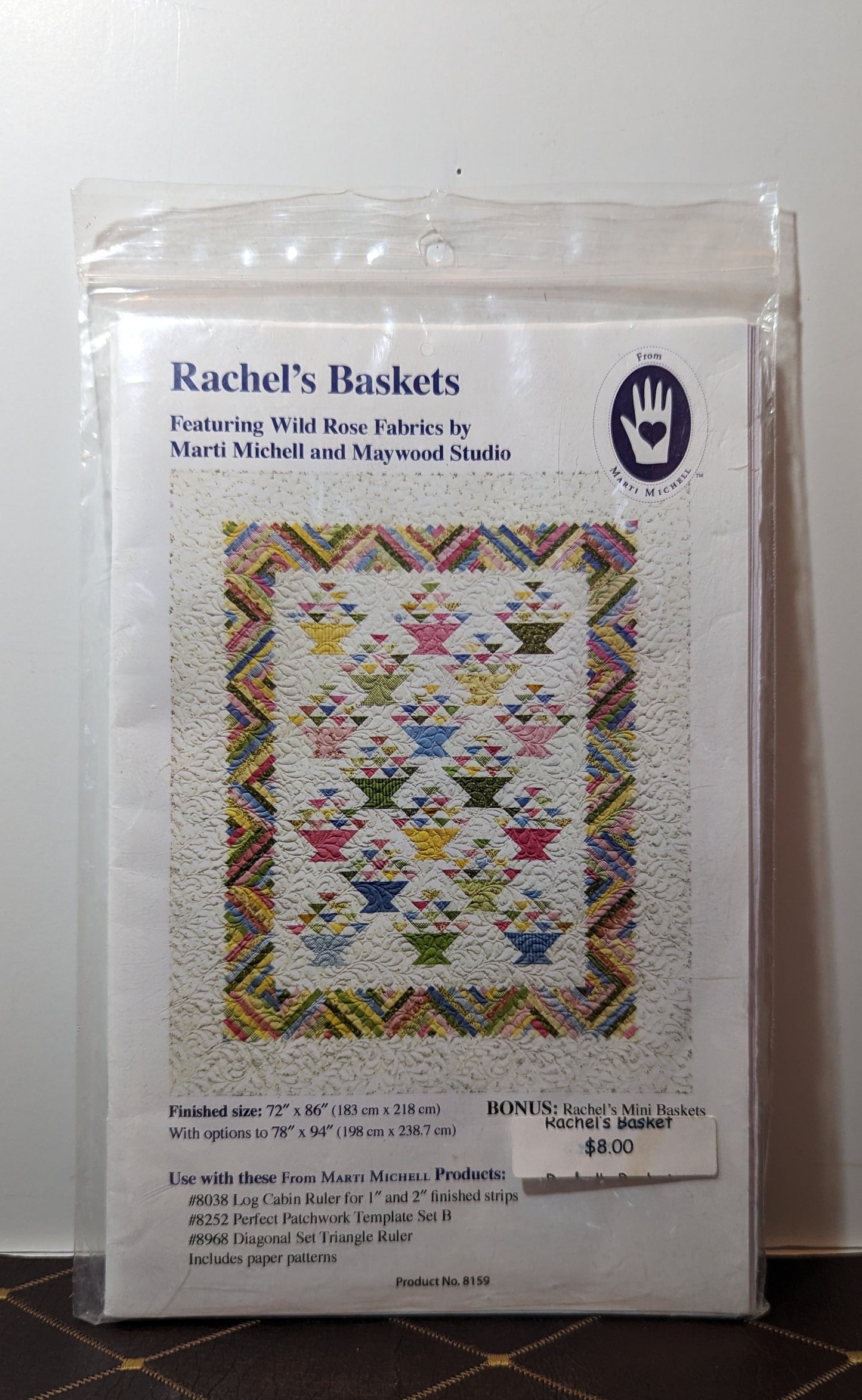 Rachel's Basket Quilt Pattern No 8159