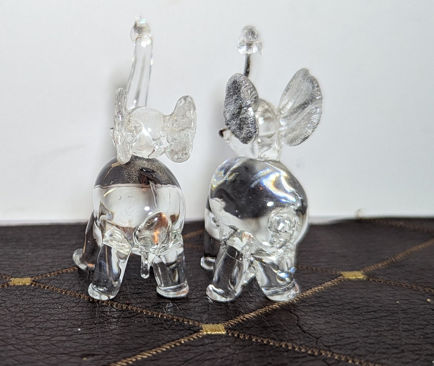 Miniature Handblown Glass Elephants