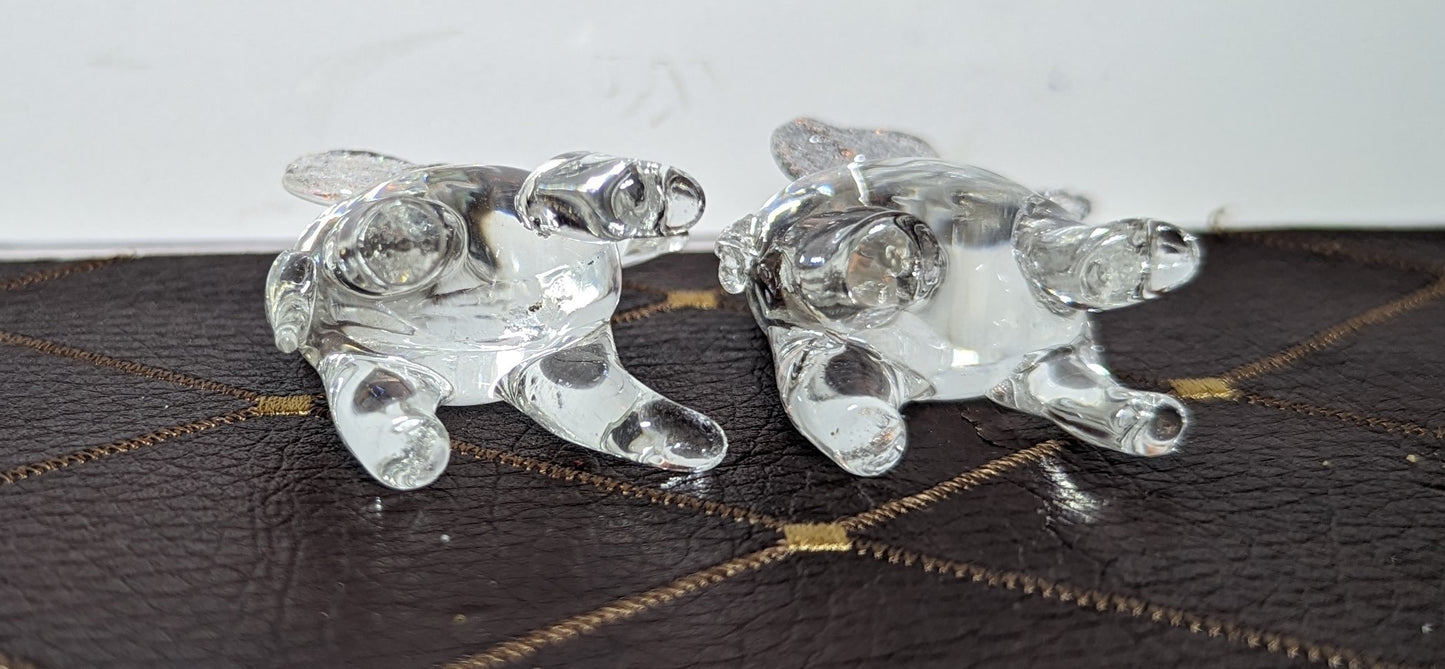 Miniature Handblown Glass Elephants