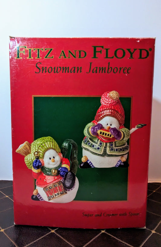 Vintage Fitz & Floyd Snowman Jamboree