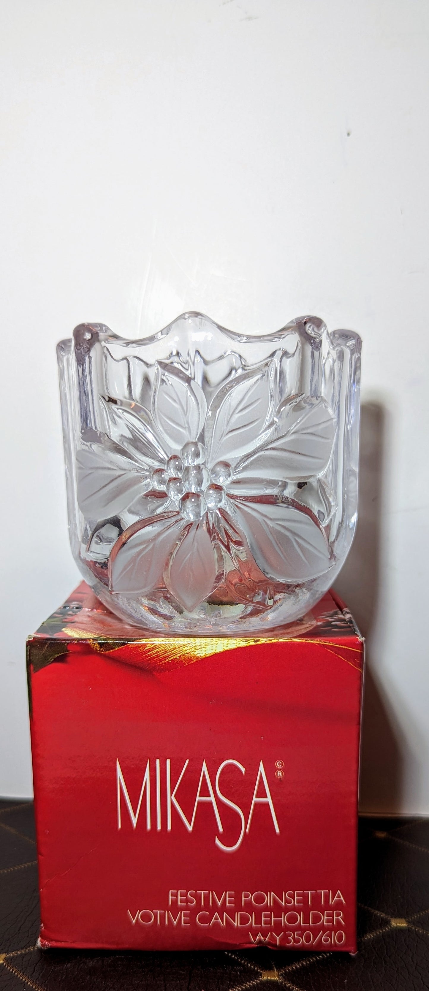 Mikasa Festive Poinsettia Votive Holder