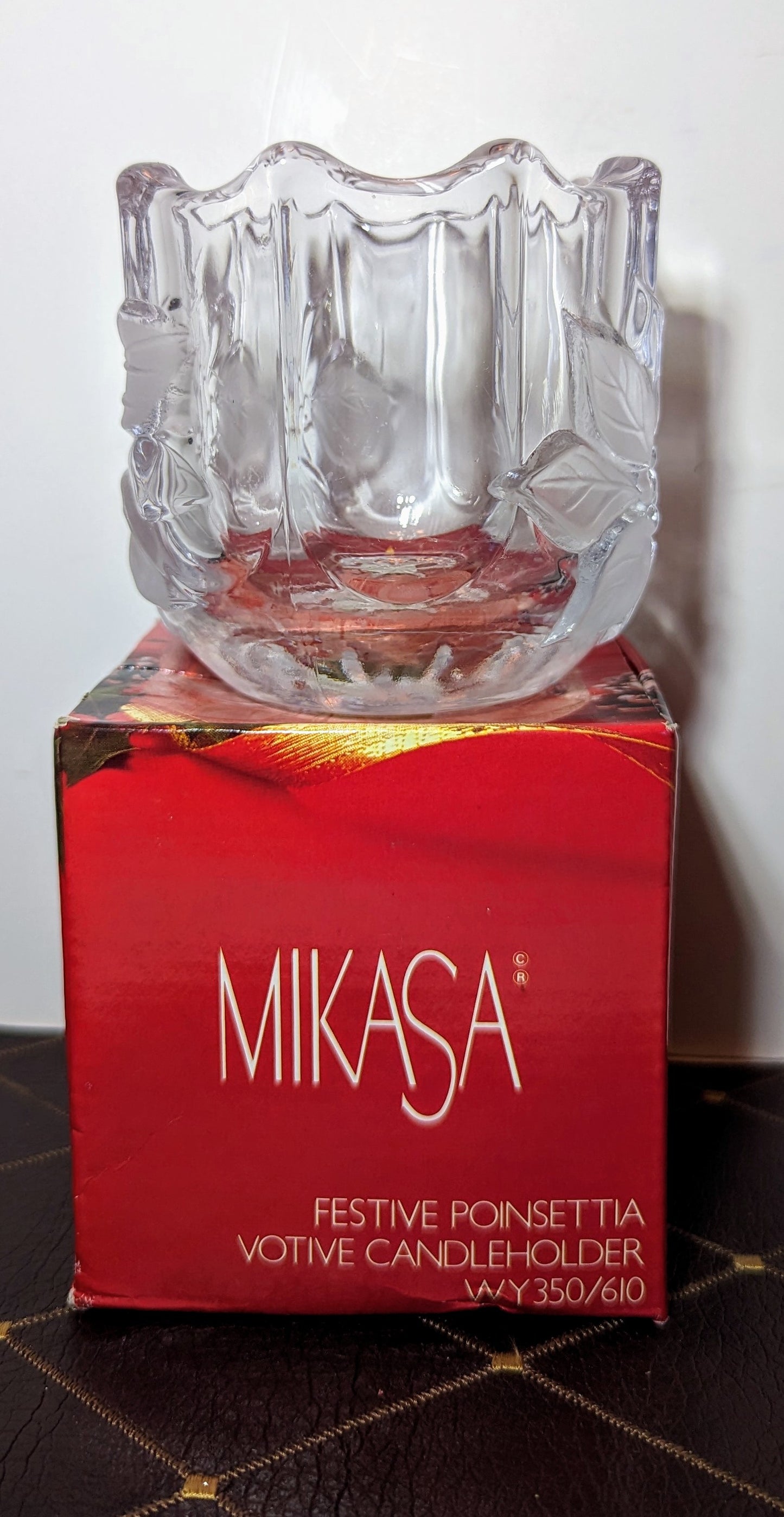 Mikasa Festive Poinsettia Votive Holder