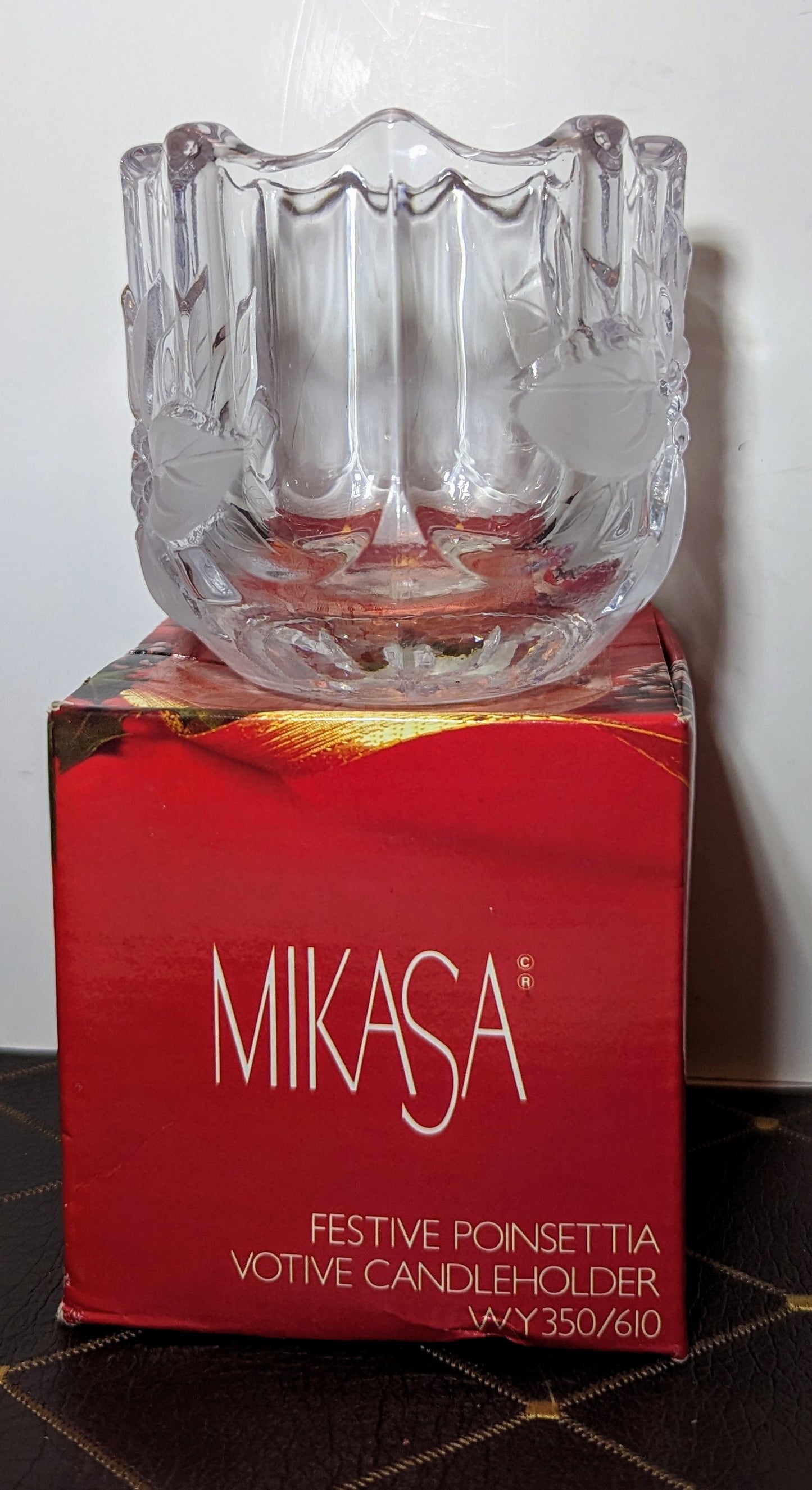 Mikasa Festive Poinsettia Votive Holder