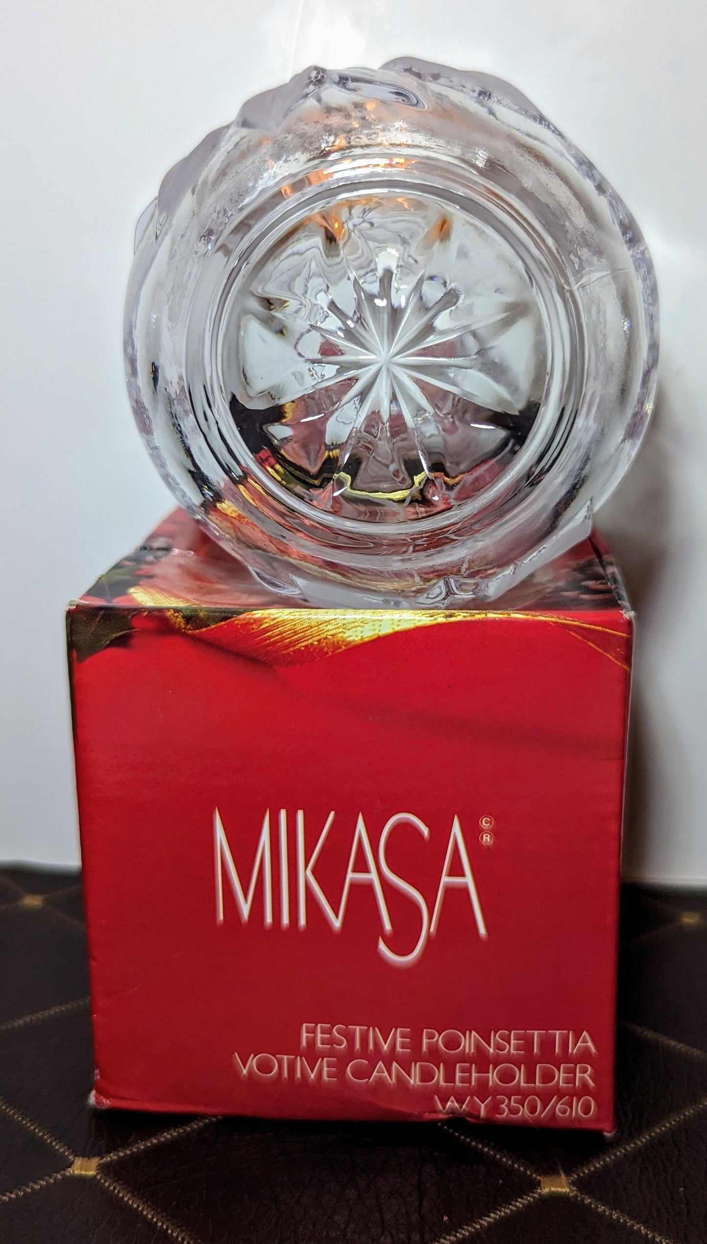 Mikasa Festive Poinsettia Votive Holder