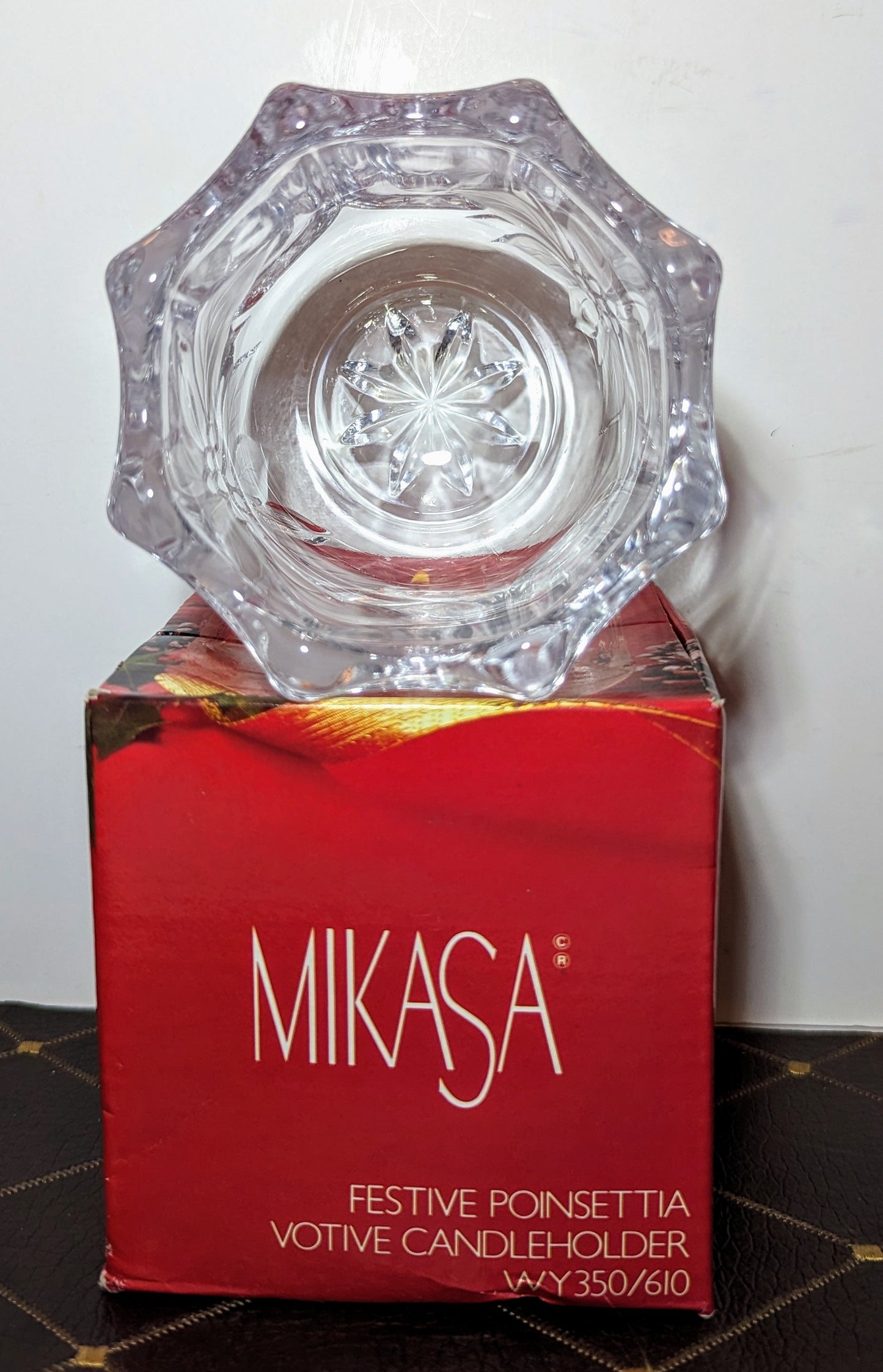 Mikasa Festive Poinsettia Votive Holder