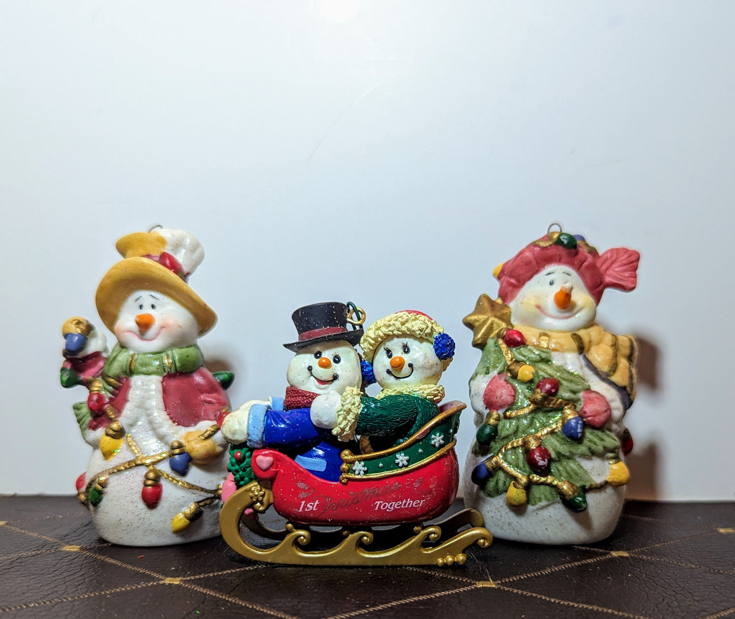 Vintage Snowman Ornaments