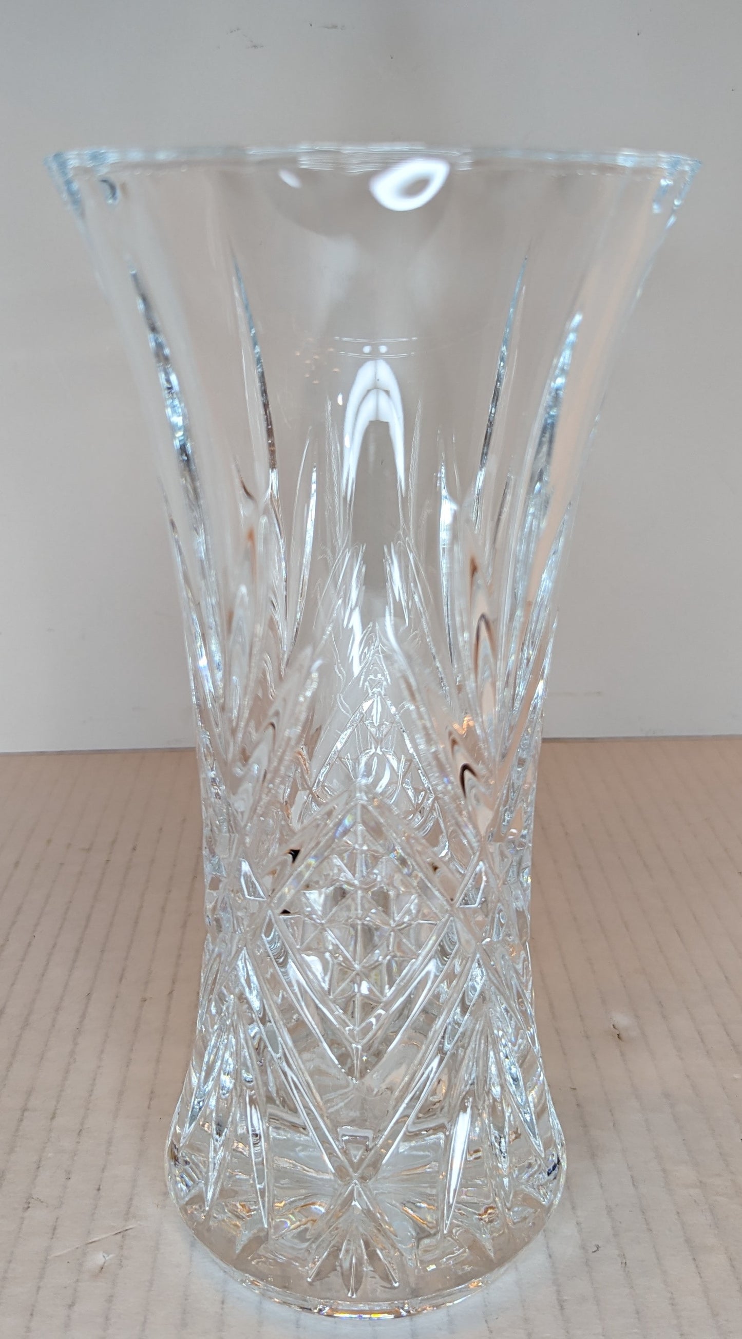 Vintage Cristal d'Arques Masquerade Crystal Vase