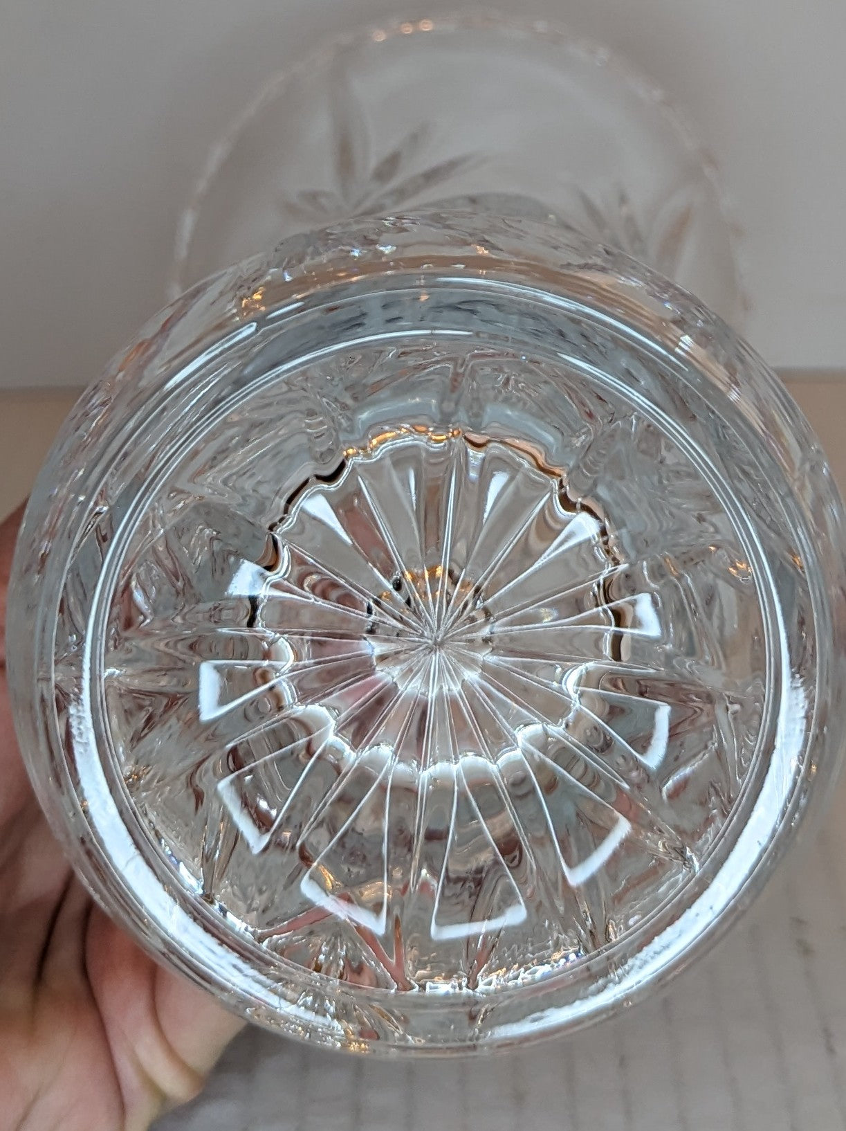 Vintage Cristal d'Arques Masquerade Crystal Vase