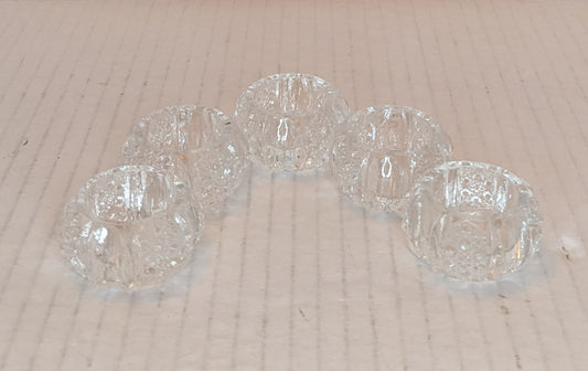 Vintage Crystal Salt Cellars Set of 5