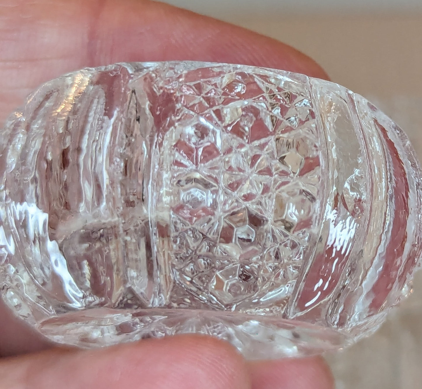 Vintage Crystal Salt Cellars Set of 5