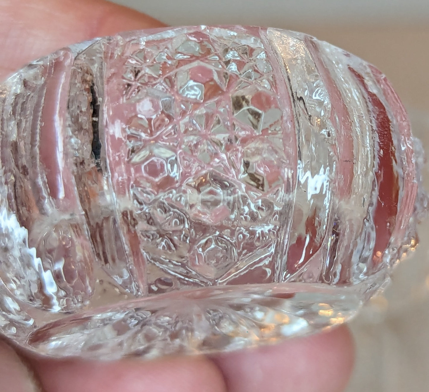 Vintage Crystal Salt Cellars Set of 5