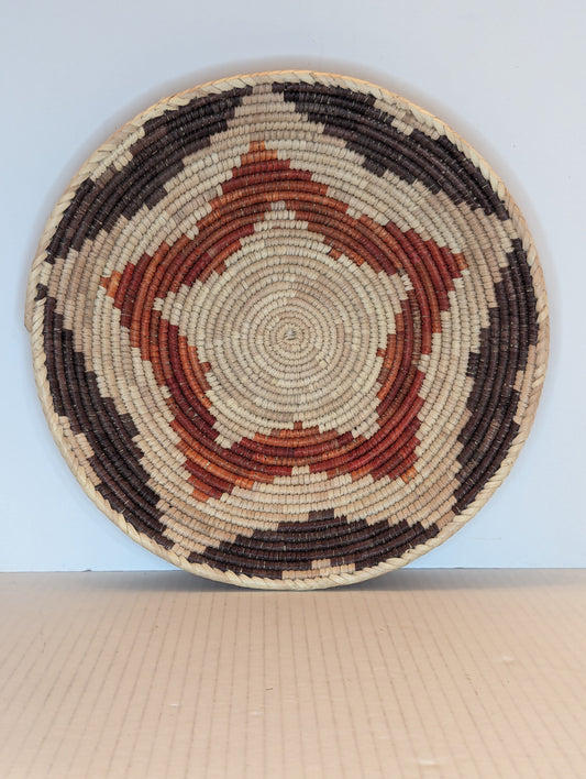 Navajo Hand Woven Basket with Star Shape