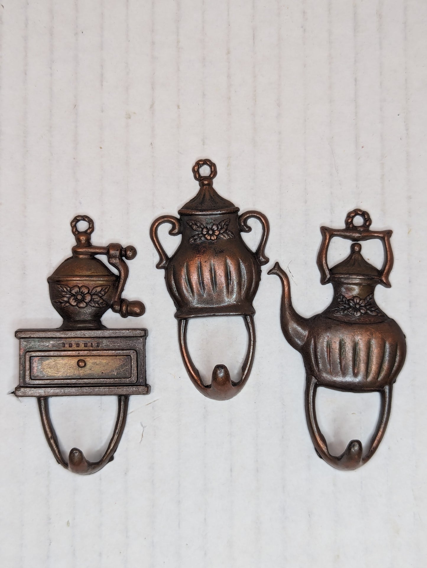 Vintage 1970's Decorative Hooks (3)