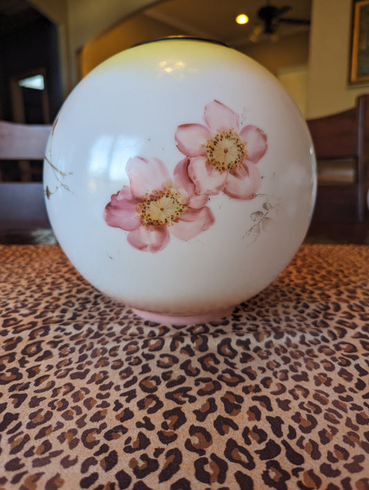 Vintage GWTW Ball Shade/Globe with Brass Crown