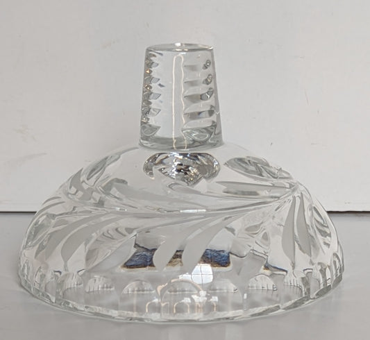 Vintage Etched Crystal Candy Dish Replacement Lid