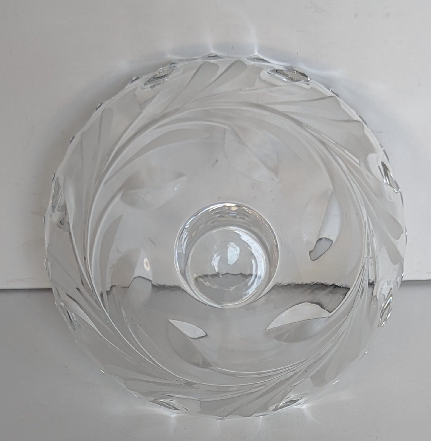 Vintage Etched Crystal Candy Dish Replacement Lid