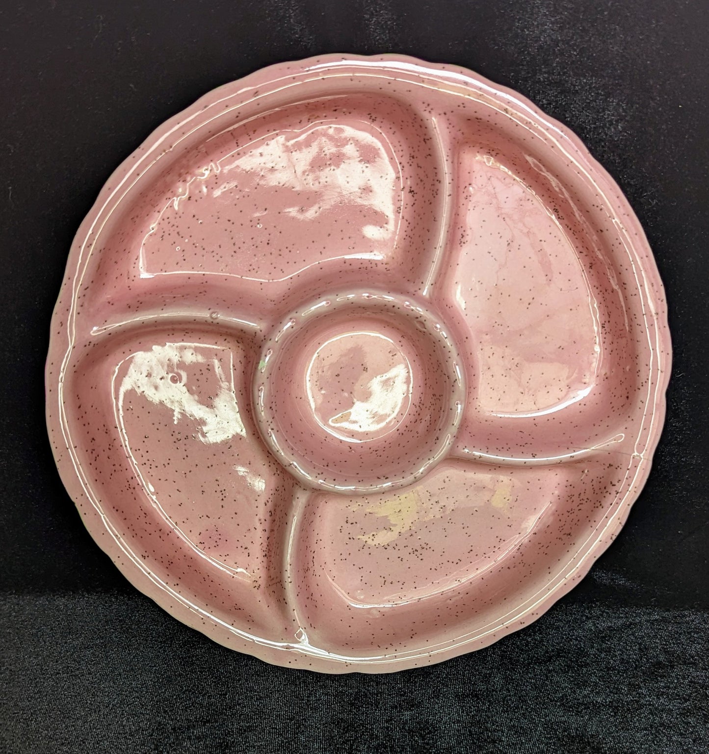 USA Pottery Pink Lazy Susan