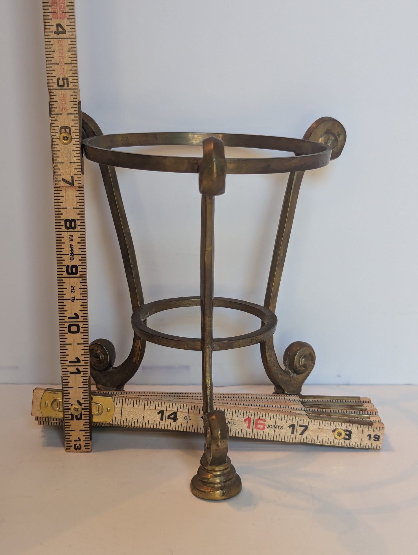 Vintage Brass Rose Bowl Stand