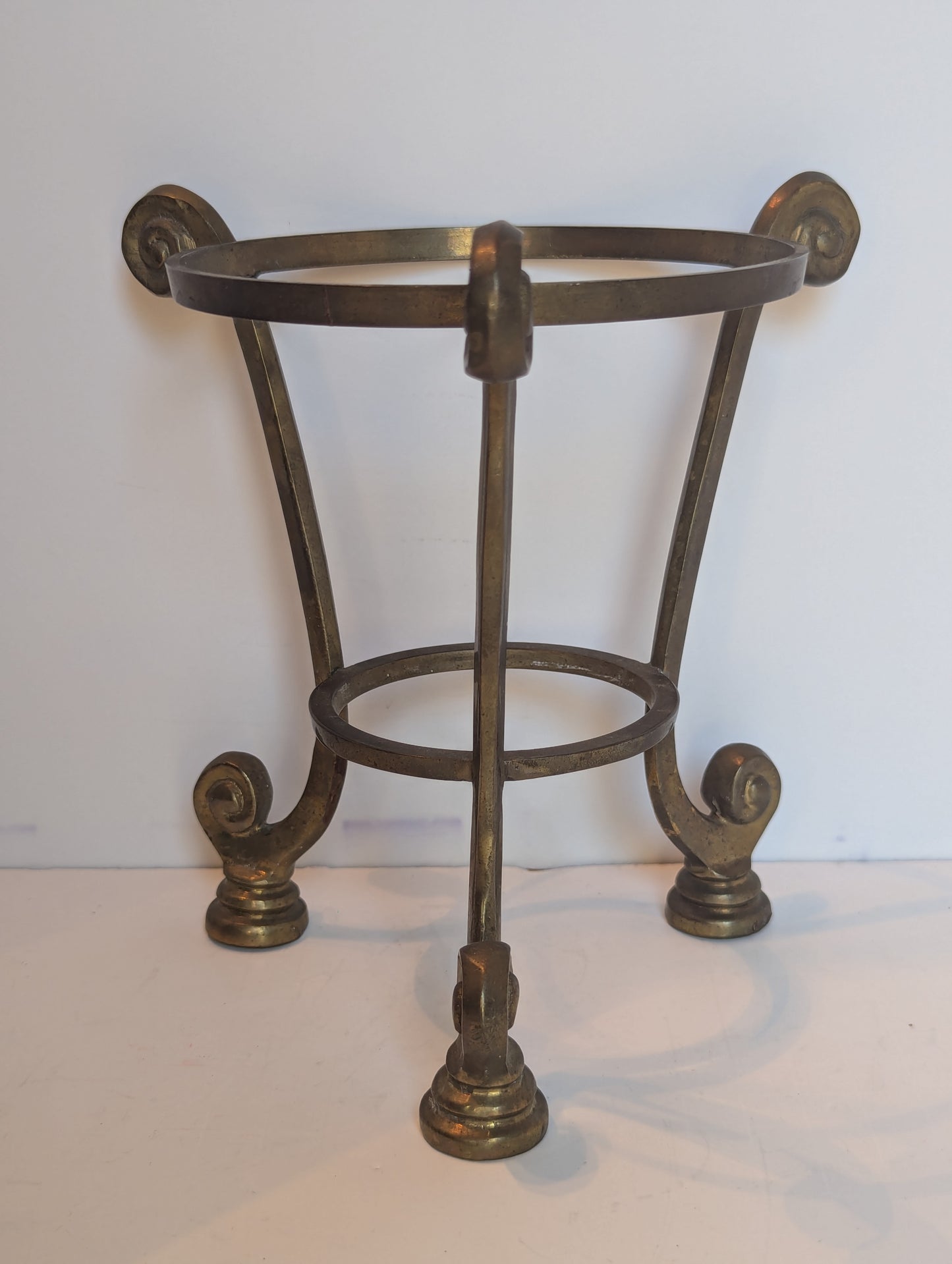 Vintage Brass Rose Bowl Stand