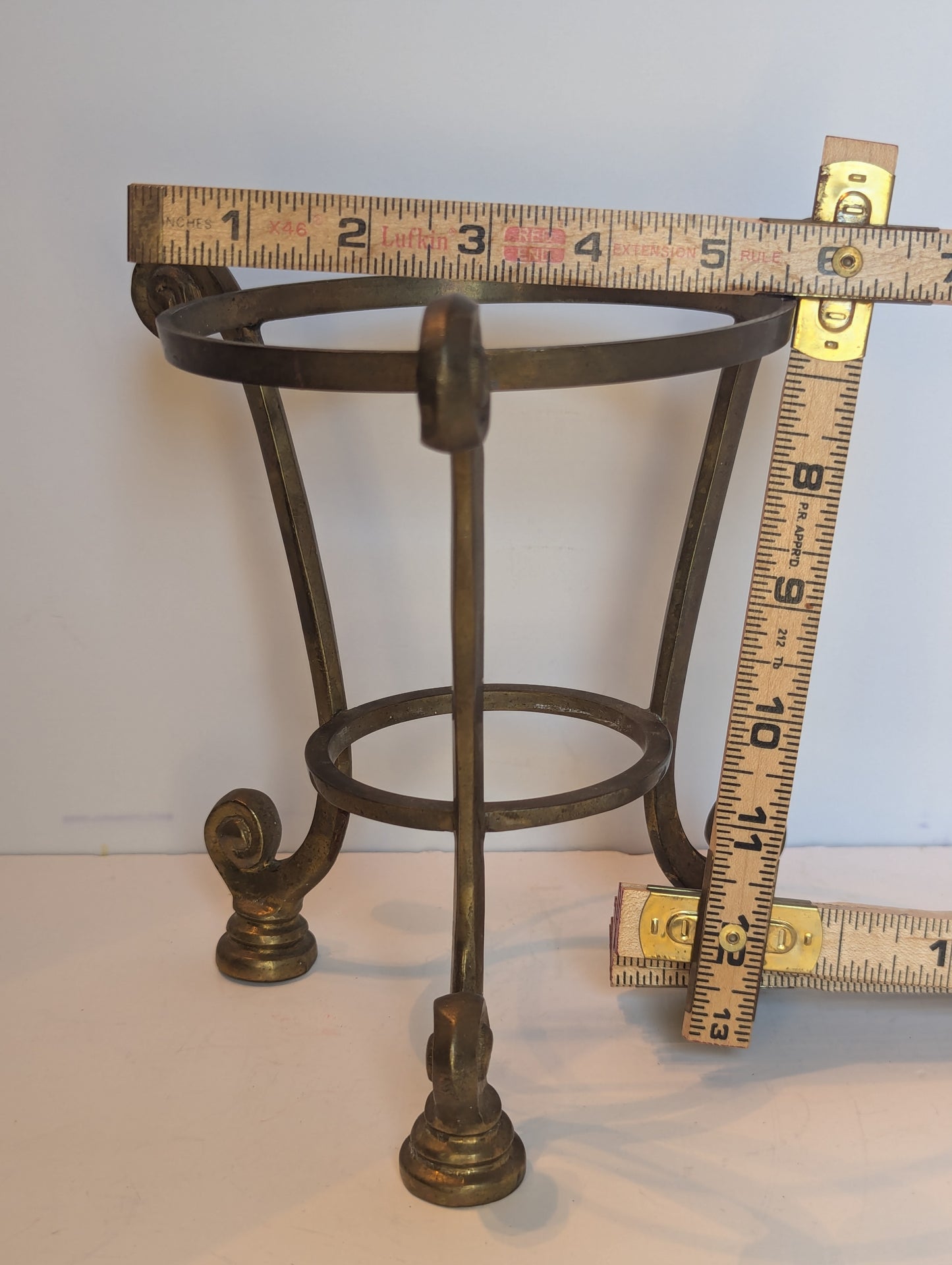 Vintage Brass Rose Bowl Stand