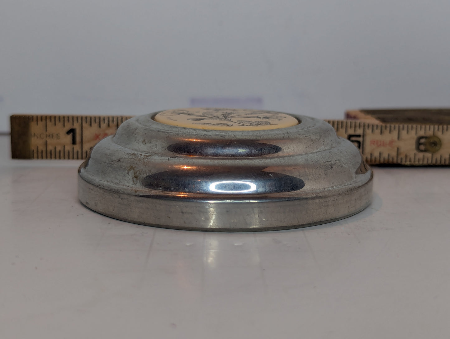 Vintage KIKH Stieff Pewter Paperweight