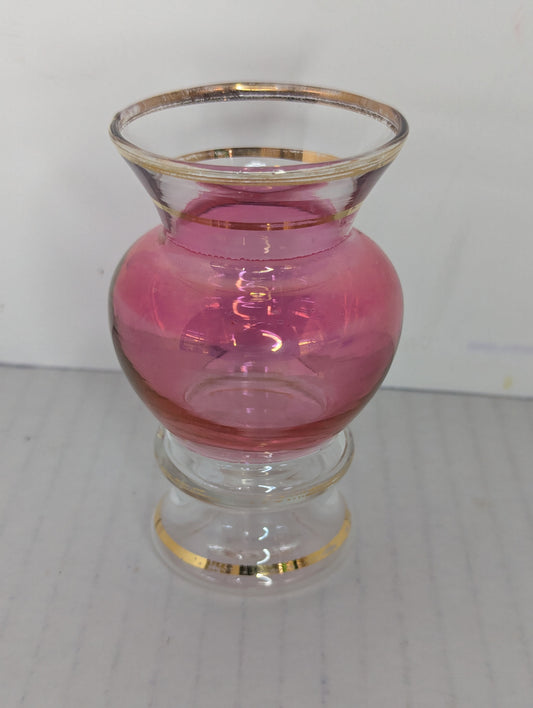 1940-50's Bartlett Collins Cranberry Bud Vase
