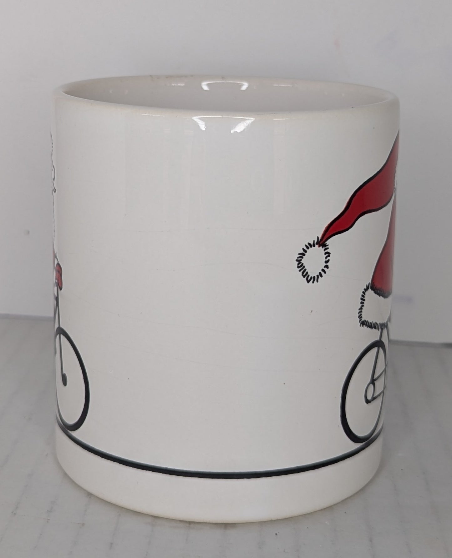 Waechtersbach Vintage Santa on Bicycle Cup