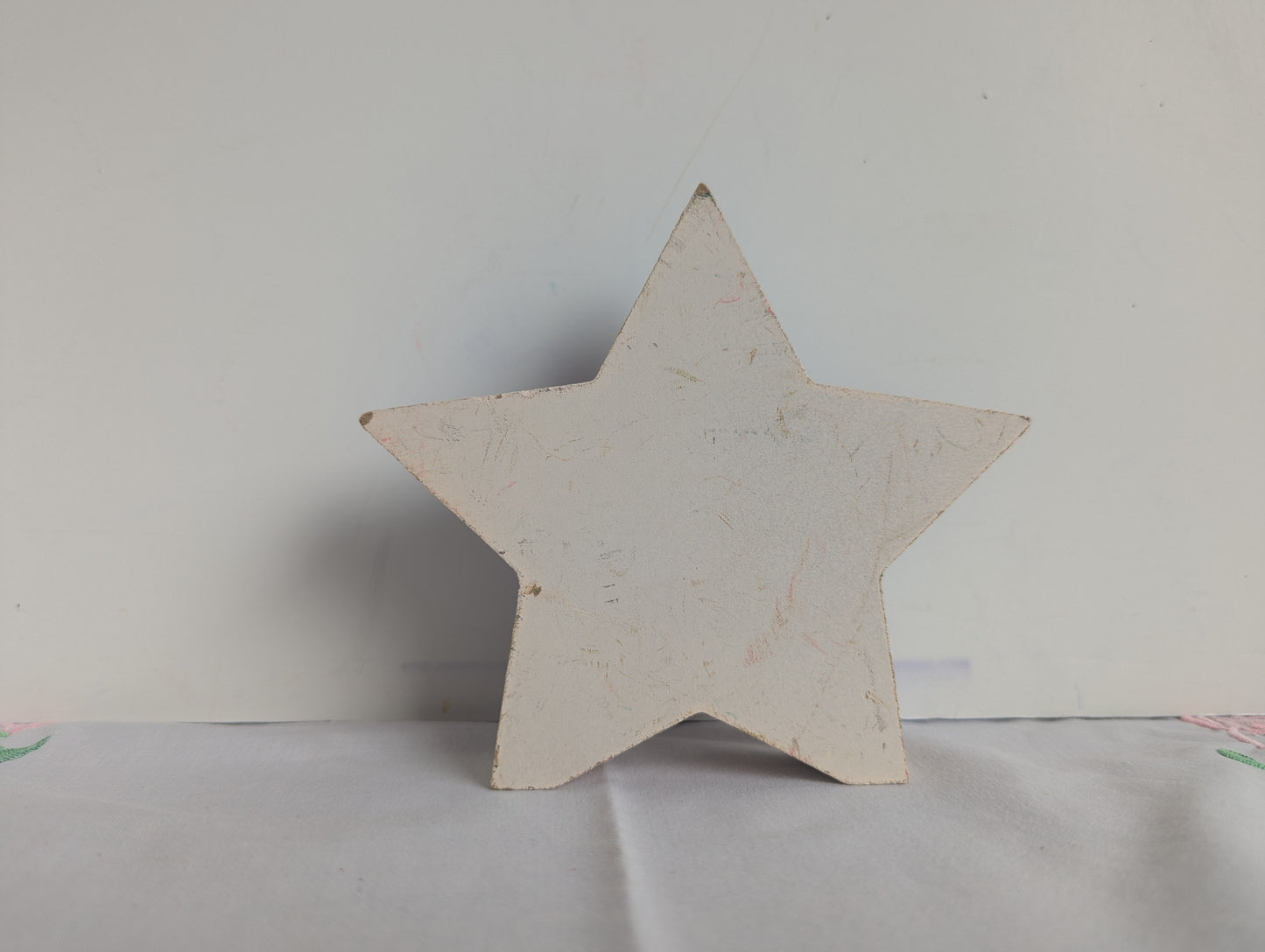 Wooden Star Shaped American Flag Cut-out