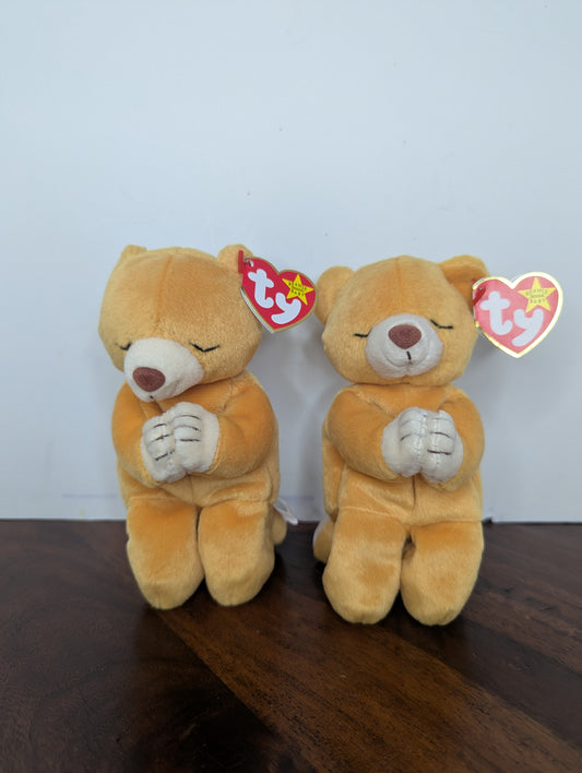 1998 ty Beanie Baby Hope The Praying Bear