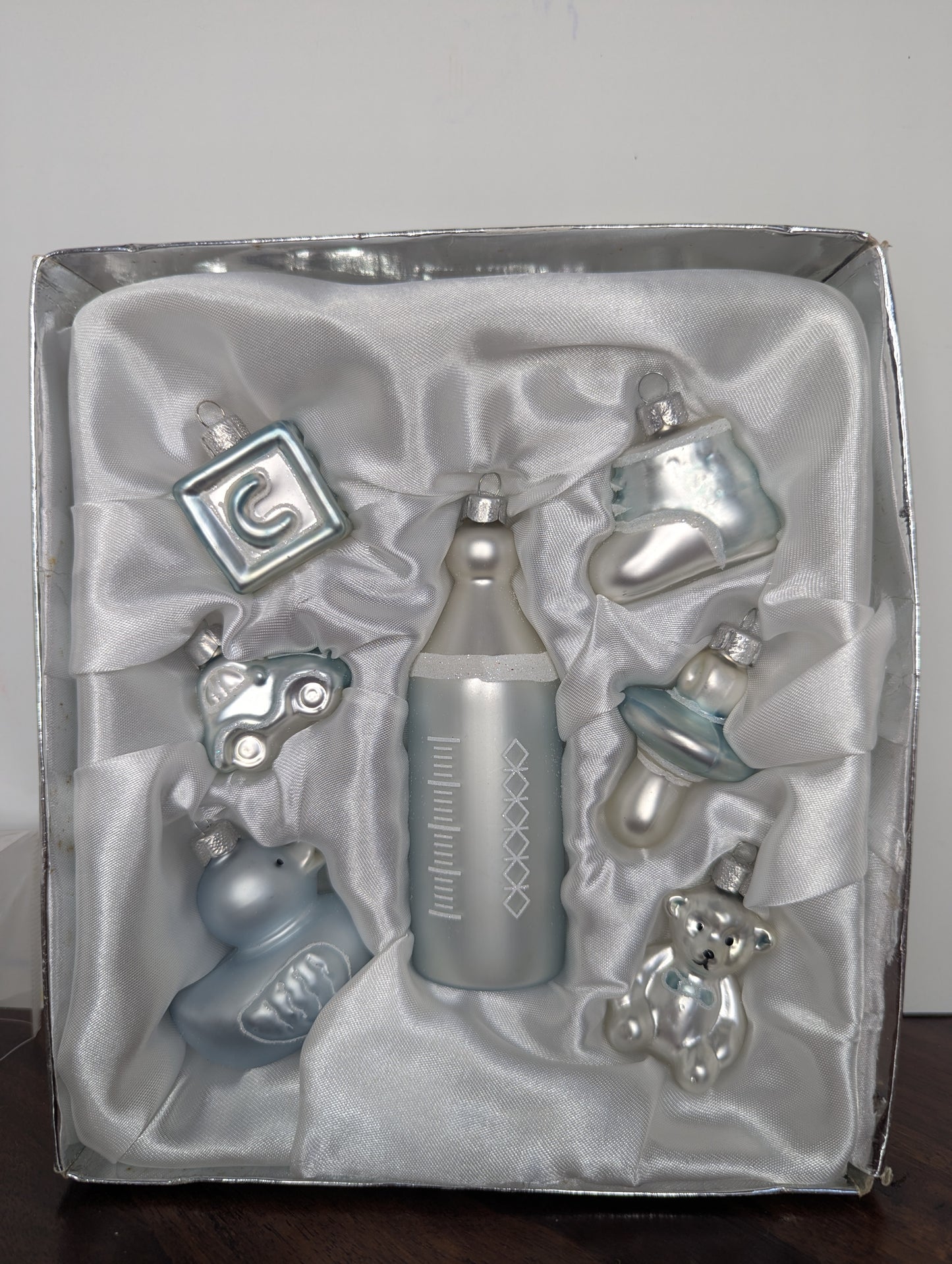 Kurt Adler Santa's Worlds Holiday Art Baby Ornaments