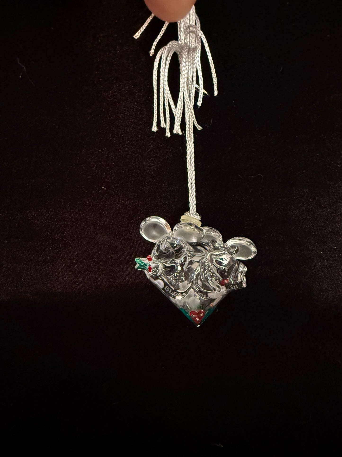 2007 Lenox "Bless our home" Mouse Ornament