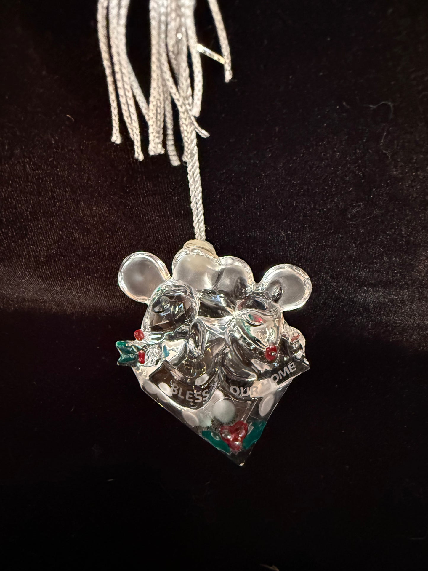 2007 Lenox "Bless our home" Mouse Ornament