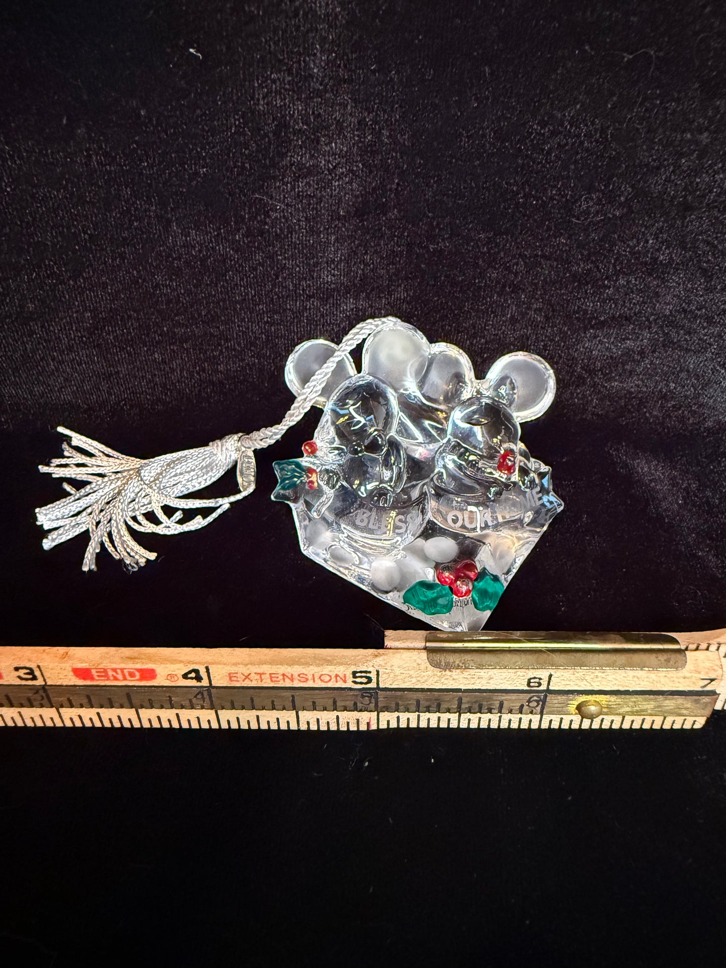 2007 Lenox "Bless our home" Mouse Ornament