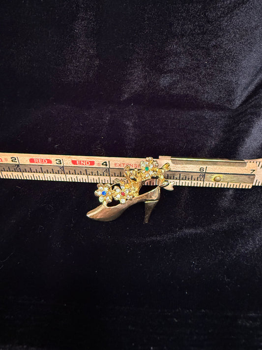 Victorian Style Shoe Brooch