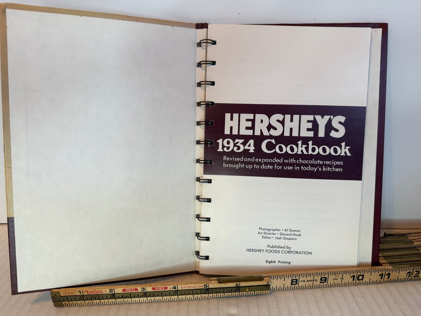 Hershey's 1934 Cookbook Eighth Printing