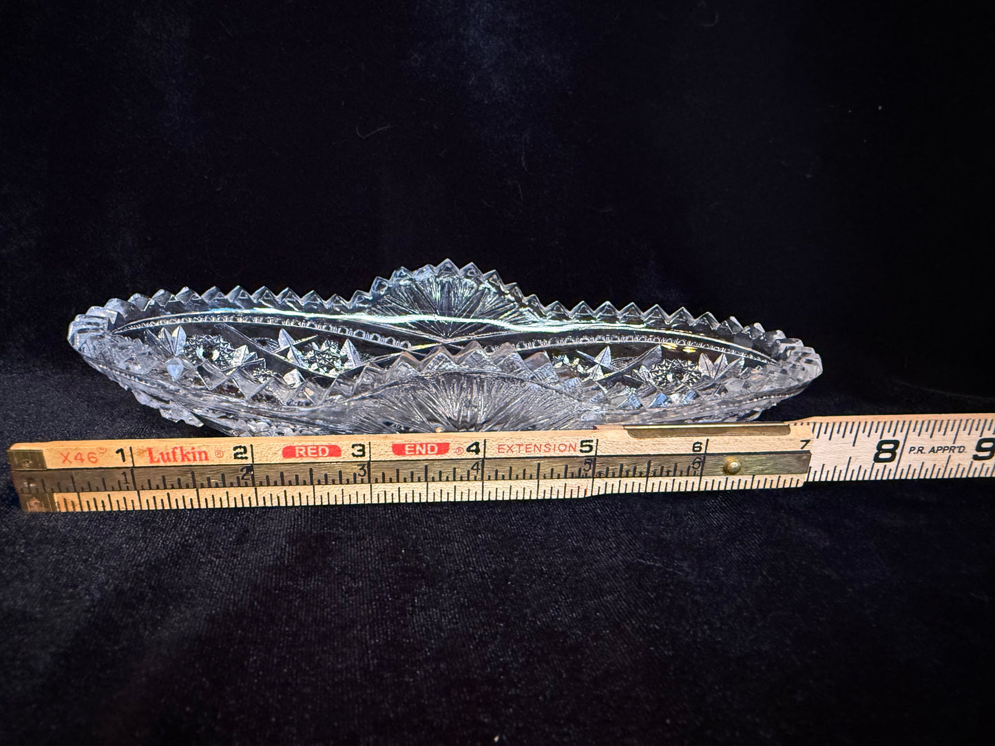 Vintage Pres Cut Celery Dish
