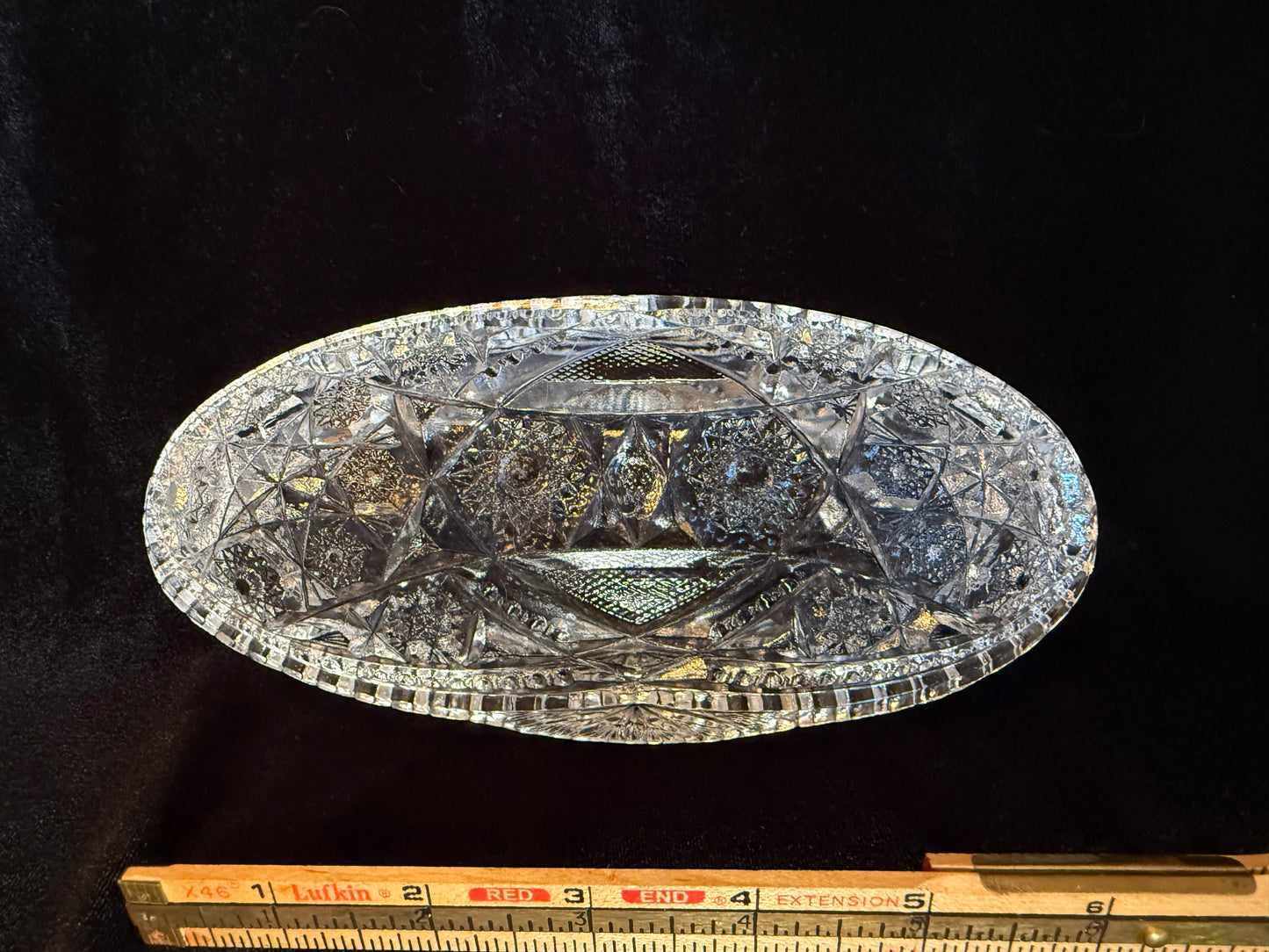 Vintage Pres Cut Celery Dish