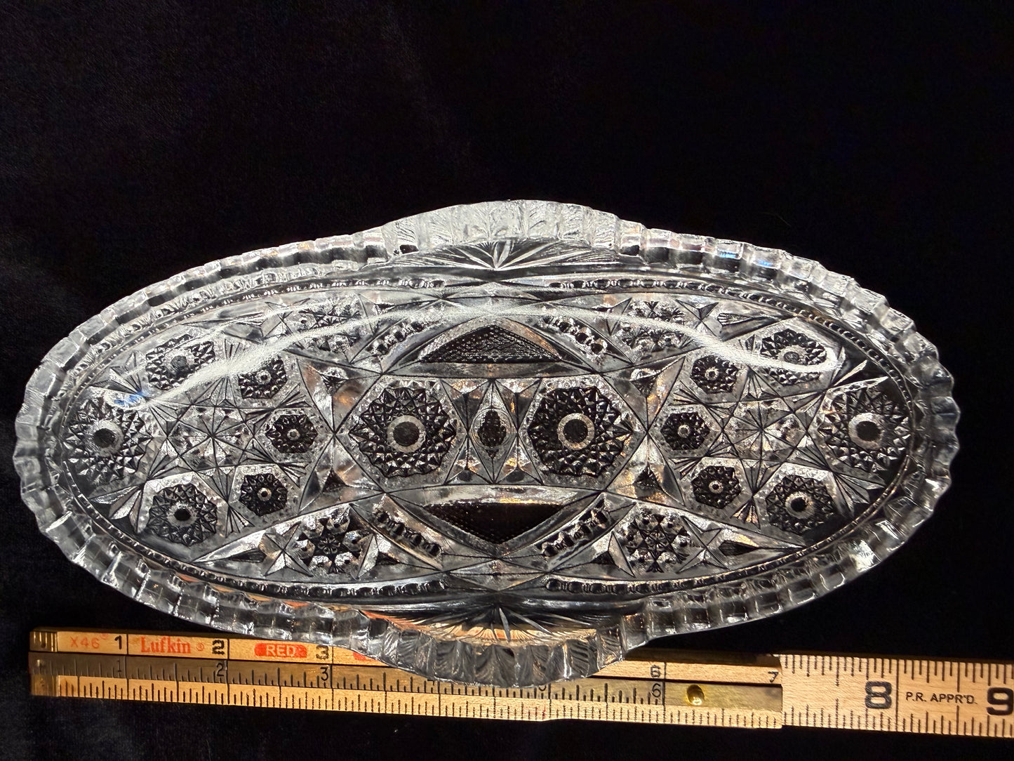 Vintage Pres Cut Celery Dish
