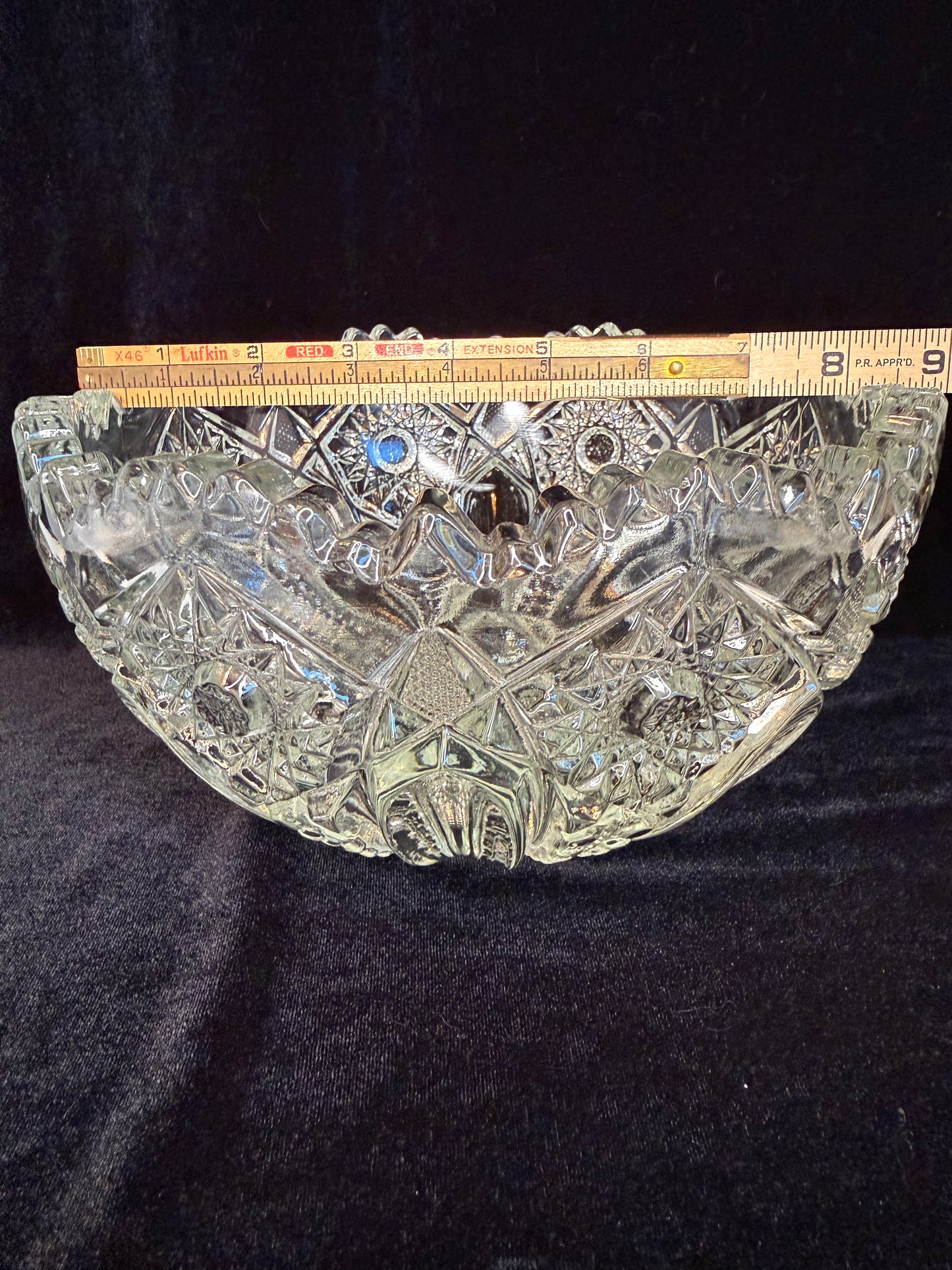L E Smith Pressed Glass Bowl