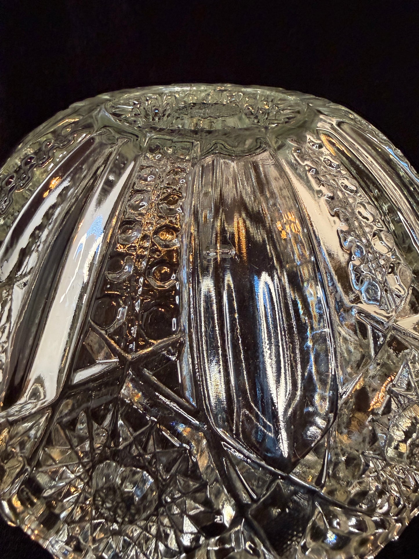 L E Smith Pressed Glass Bowl
