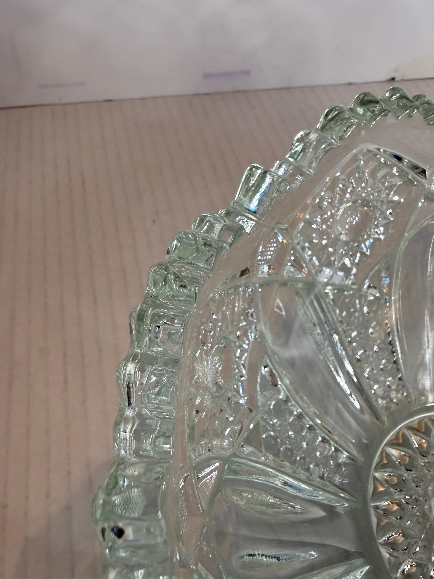 L E Smith Pressed Glass Bowl