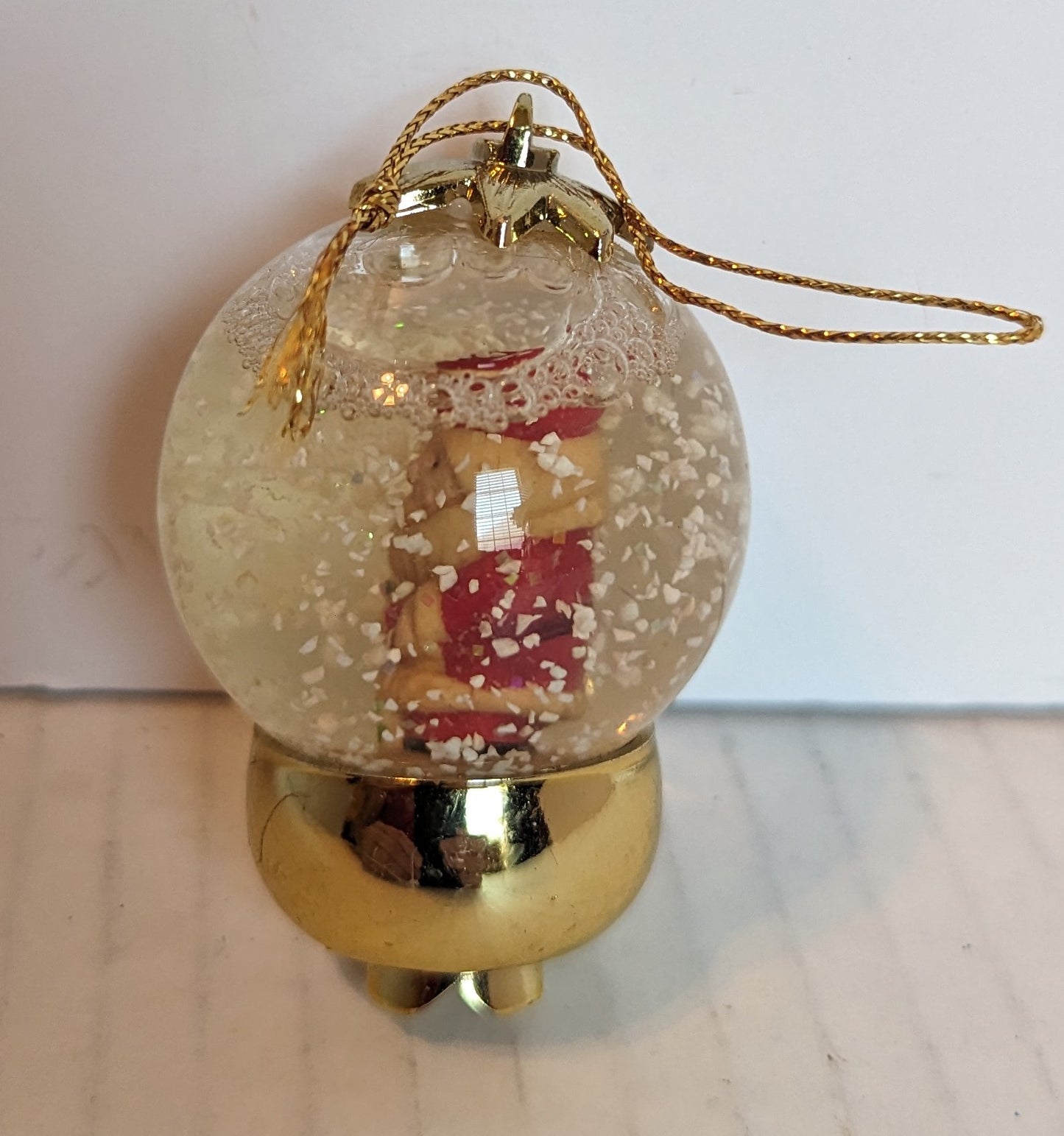 Vintage Ornament, Santa Snow Globe