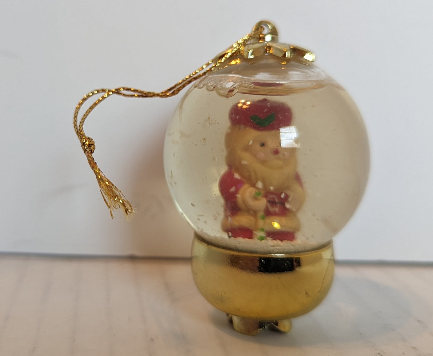 Vintage Ornament, Santa Snow Globe