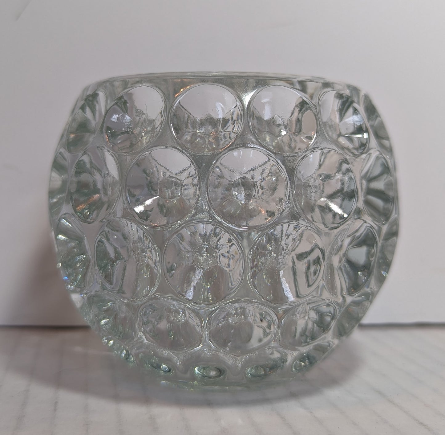 Fitz and Floyd, Crystal Tealight/Votive Candle Holder/Rose Bowl