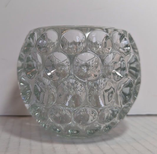 Fitz and Floyd, Crystal Tealight/Votive Candle Holder/Rose Bowl