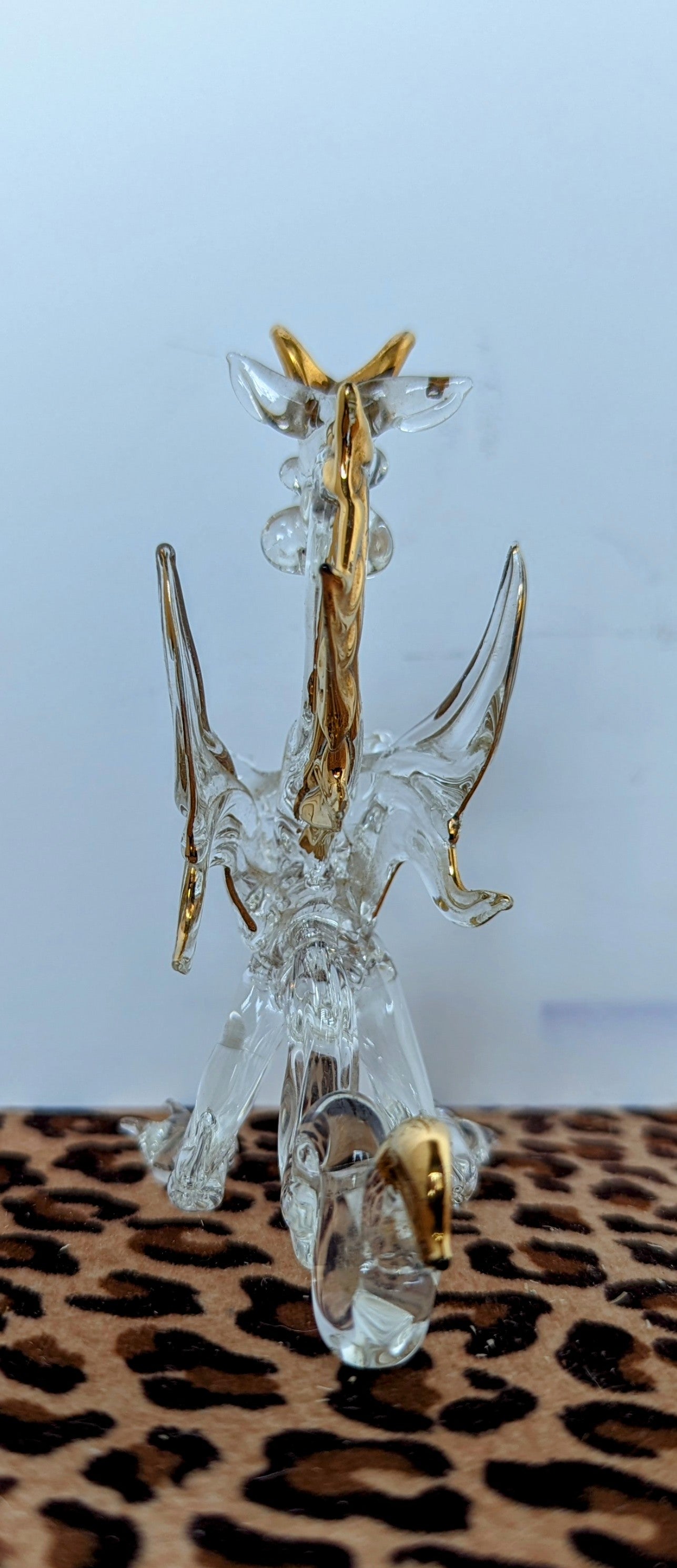 Blown Glass Dragon Figurine