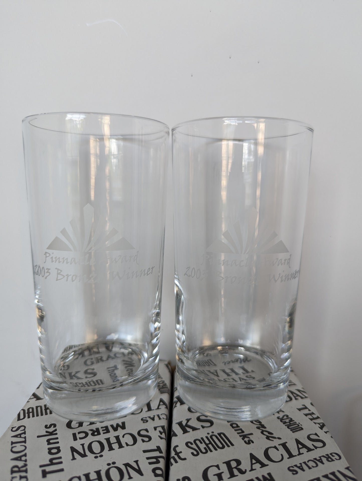 2003 Pinnacle Award Glasses